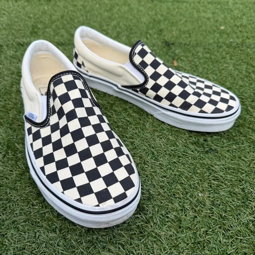 Vans Classic Checkerboard Slip-On Sneakers - Picture 3 of 5